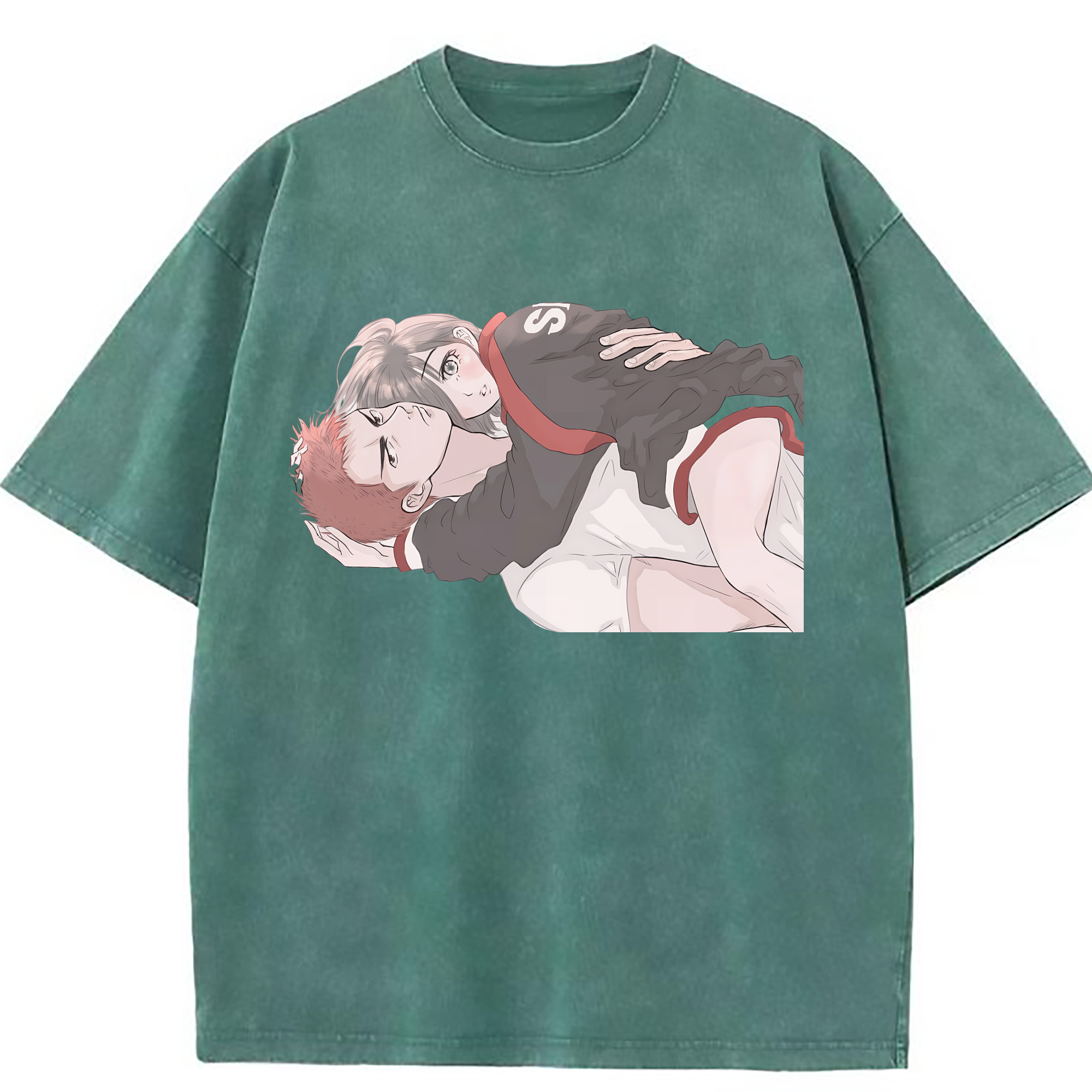 （画像用） SLAM DUNK／スラムダンク 綿100% ヴィンテージ風 半袖Tシャツ（フロントプリント）